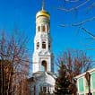 Belfry of the Holy-Dmitrievskaya church of the Odessa Diocese